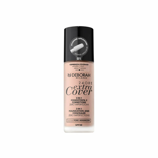 Crème Make-up Base 24 Ore Extra Cover Deborah Nº 01