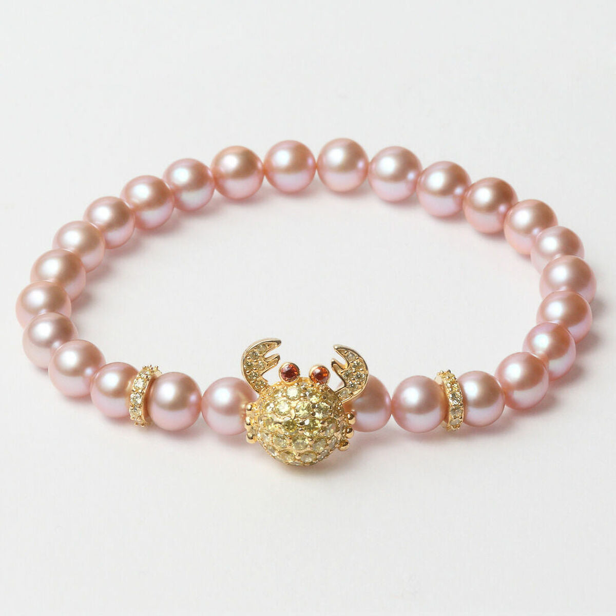 Ladies'Bracelet Lancaster JLA-BR-CRAB-6-PU Pink Golden Sterling silver 16 mm