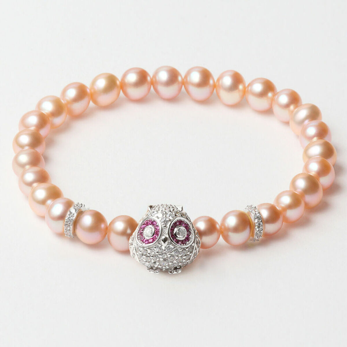 Ladies'Bracelet Lancaster JLA-BR-OWL-1-PU Silver Pink Sterling silver 16 mm