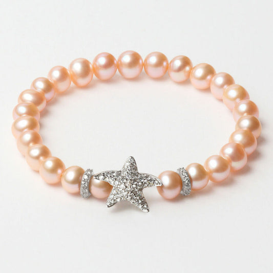 Ladies'Bracelet Lancaster JLA-BR-STAR-1-PE Silver Orange Sterling silver 16 mm