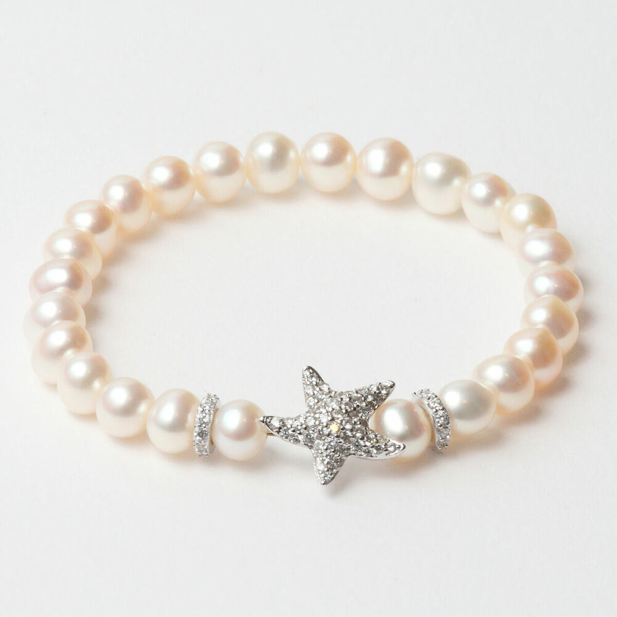 Ladies'Bracelet Lancaster JLA-BR-STAR-1-WH Silver White Sterling silver 16 mm