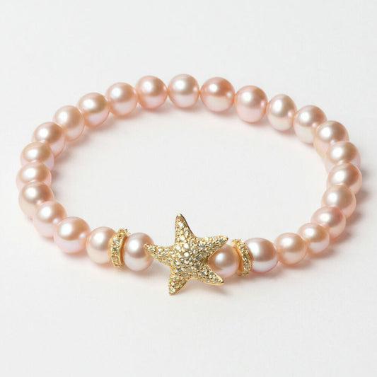 Ladies'Bracelet Lancaster JLA-BR-STAR-6-PU Pink Golden Sterling silver 16 mm