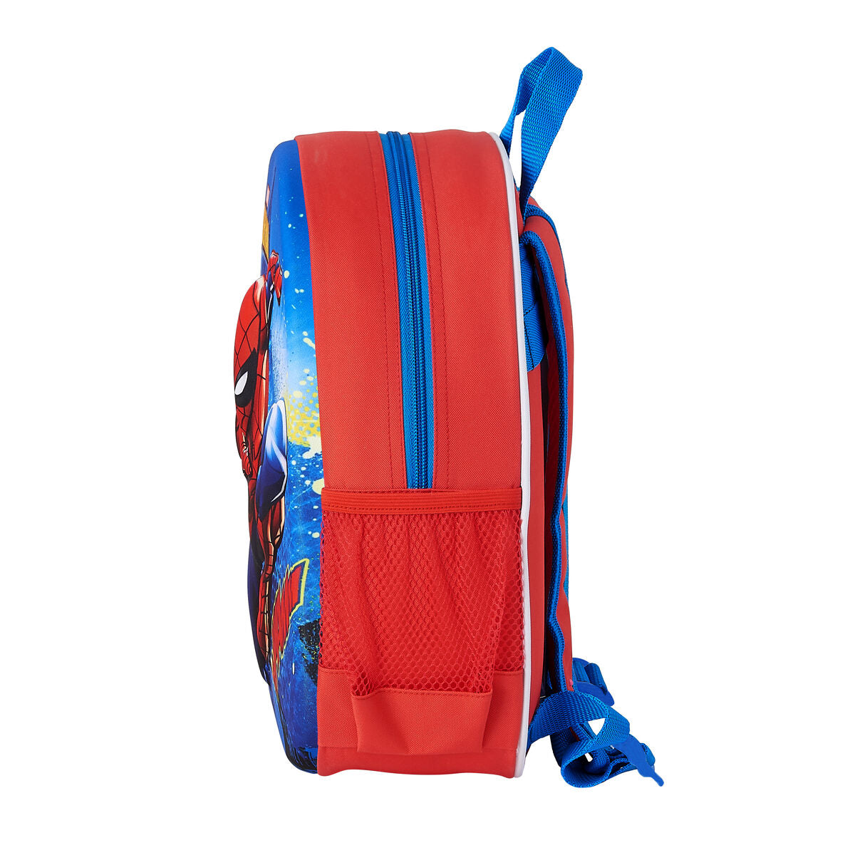 3D Child bag Spiderman Red Blue (27 x 32 x 10 cm)