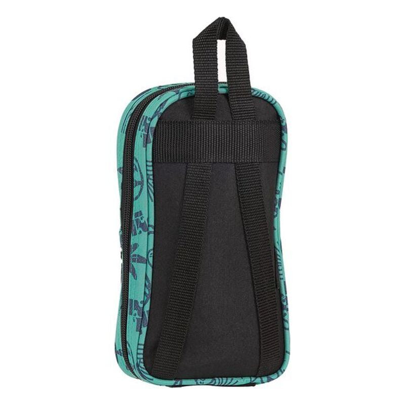 Backpack Pencil Case El Niño Beach Party Black Green (33 Pieces)