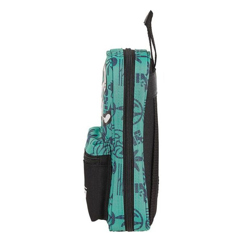 Backpack Pencil Case El Niño Beach Party Black Green (33 Pieces)