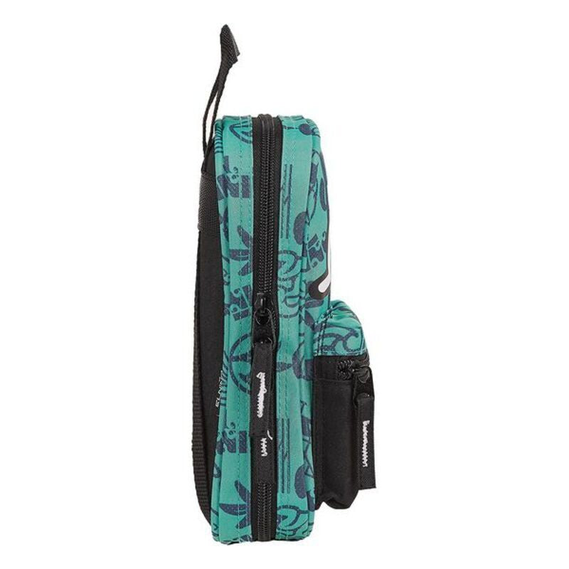 Backpack Pencil Case El Niño Beach Party Black Green (33 Pieces)