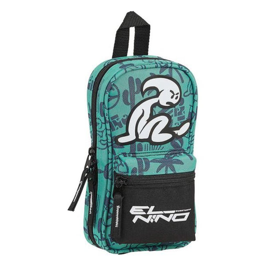 Backpack Pencil Case El Niño Beach Party Black Green