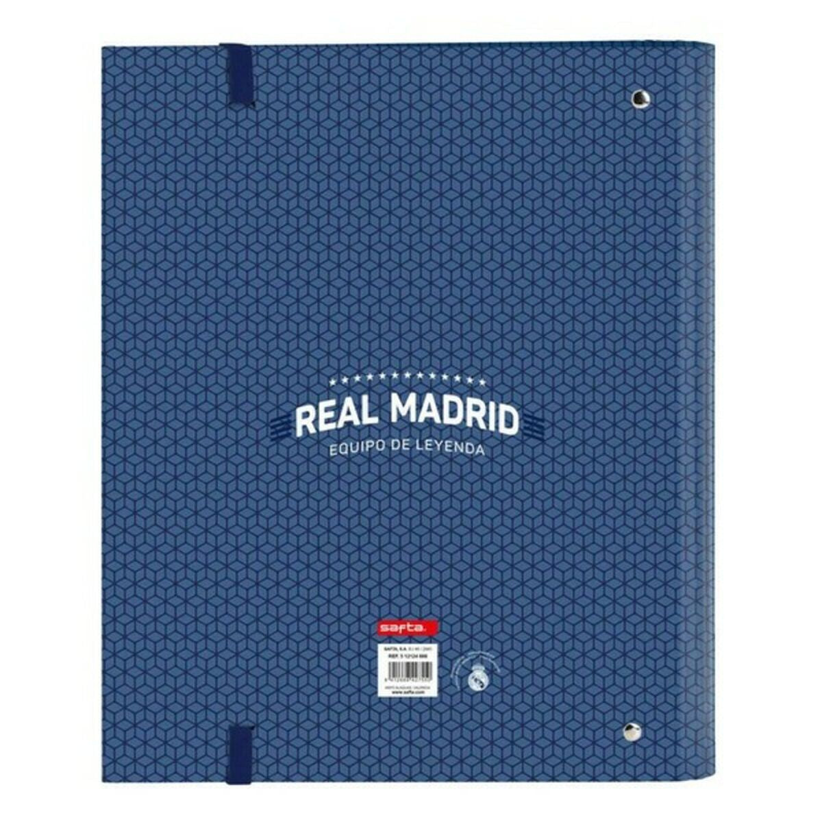 Ring binder Real Madrid C.F. Leyenda Blue (27 x 32 x 3.5 cm)