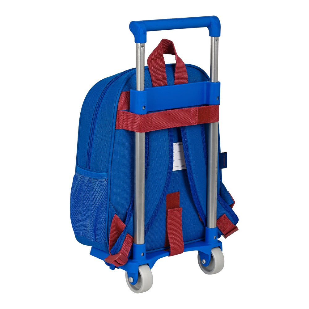 School Rucksack with Wheels F.C. Barcelona (27 x 10 x 67 cm)