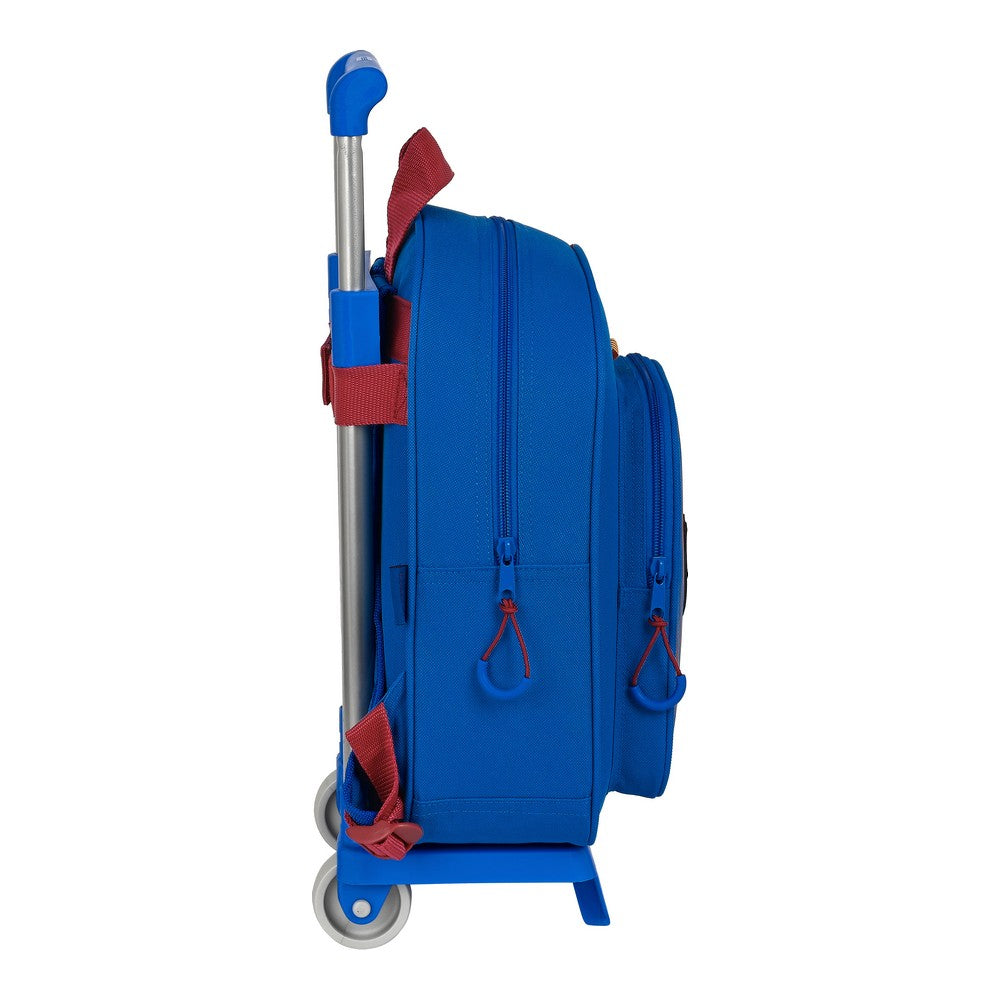 School Rucksack with Wheels F.C. Barcelona (27 x 10 x 67 cm)