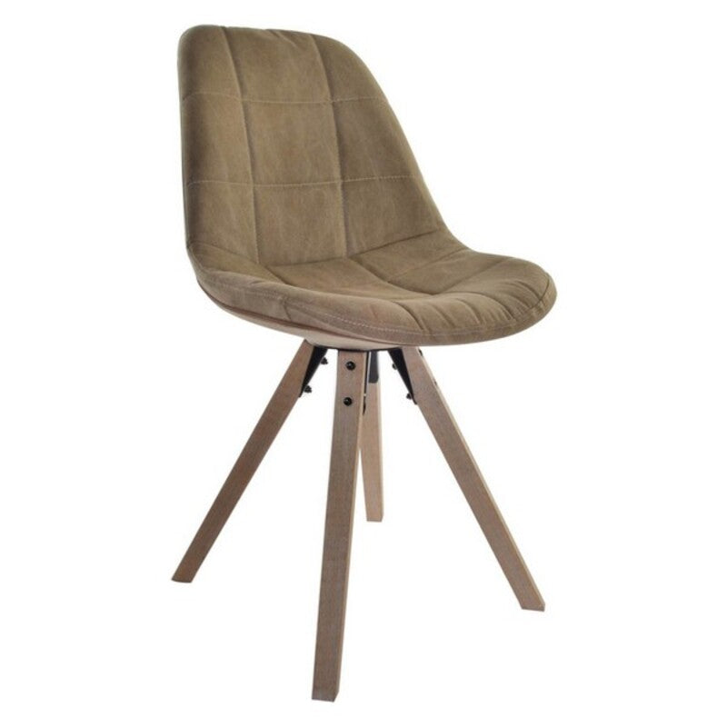 Dining Chair DKD Home Decor Polyester Cotton Wood (47 x 55 x 85 cm)