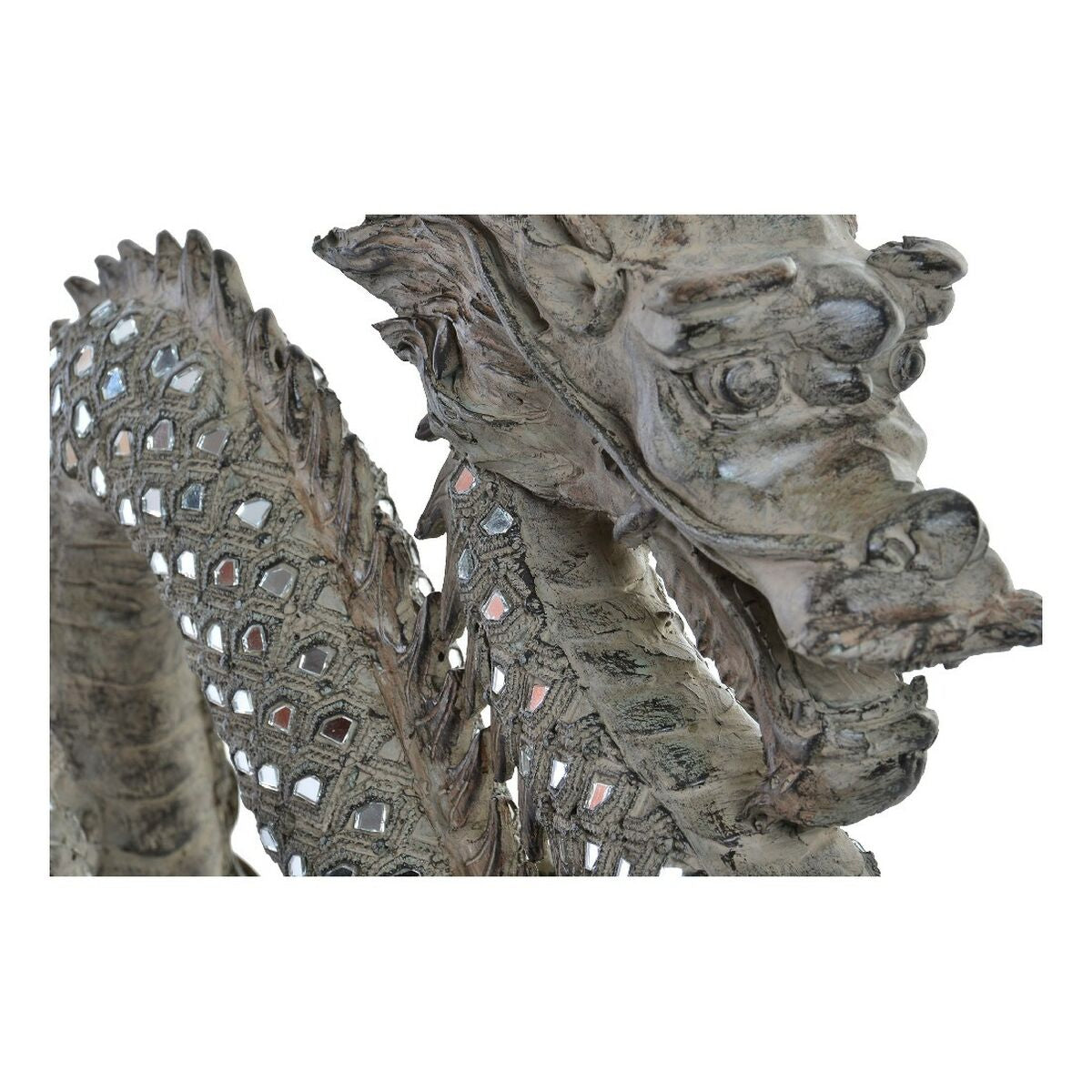 Decorative Figure DKD Home Decor Dragon Resin Crystal (52 x 13.5 x 31 cm)