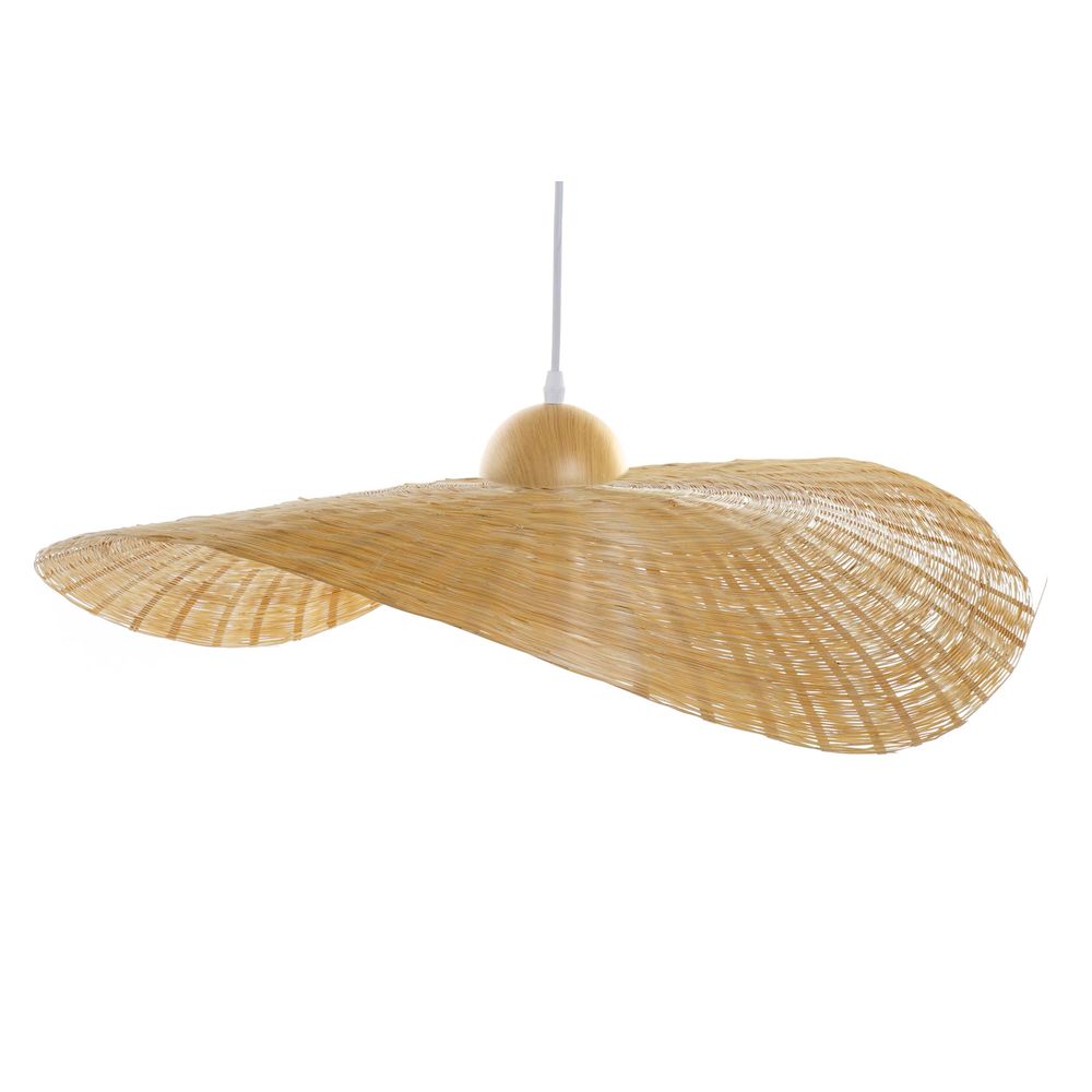 Ceiling Light DKD Home Decor Bamboo Sunhat (70 x 70 x 10 cm)