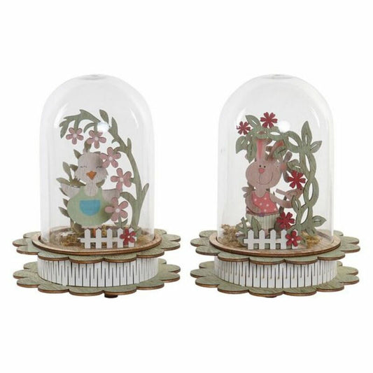 Lamp DKD Home Decor animals LED (2 pcs) (14 x 14 x 18 cm)