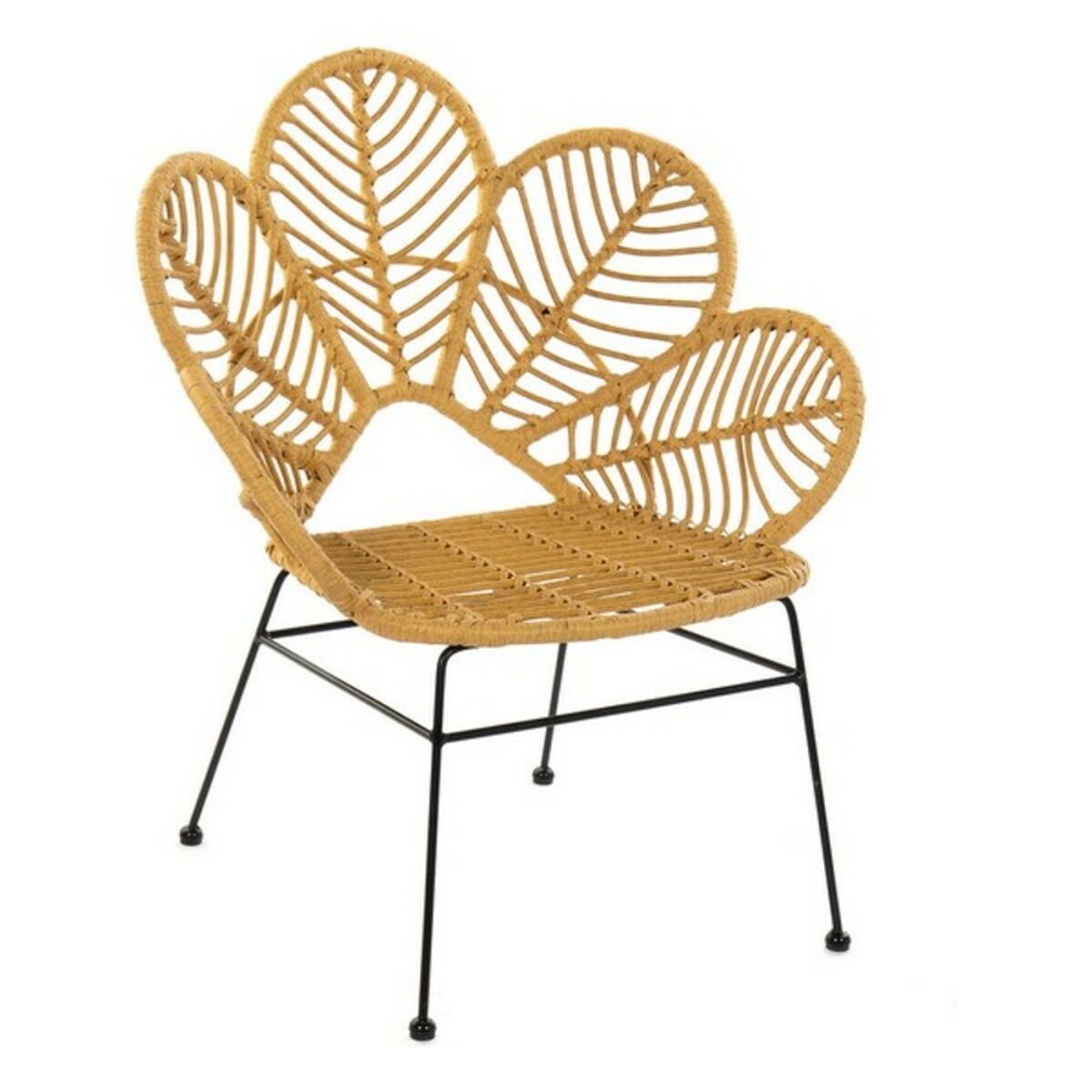 Garden chair DKD Home Decor Metal Rattan (76 x 67 x 86 cm)