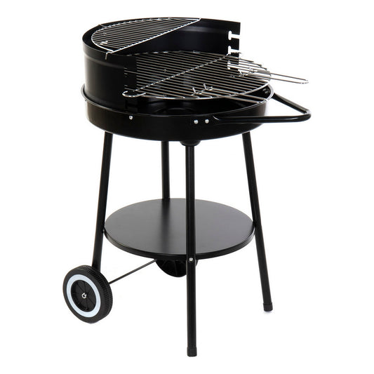 Coal Barbecue with Wheels DKD Home Decor Metal (59 x 49 x 82 cm)