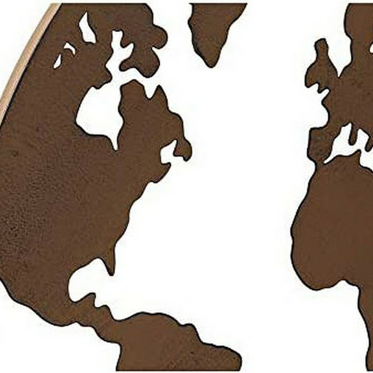 Decorative Figure DKD Home Decor World Map Metal (3 pcs) (40 x 1 x 40 cm)