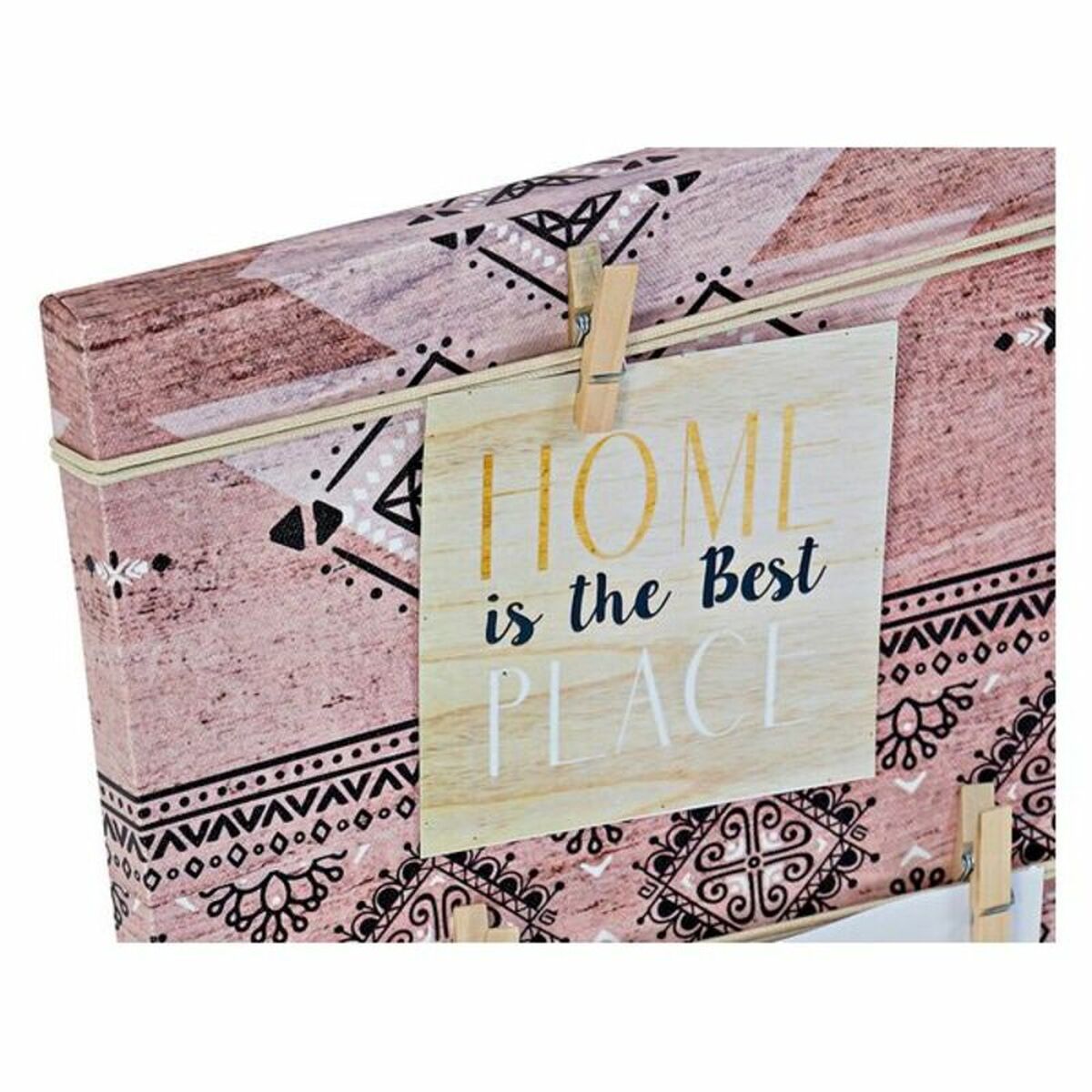 Photo frame DKD Home Decor Canvas Brown Ethnic (60 x 2 x 30 cm)