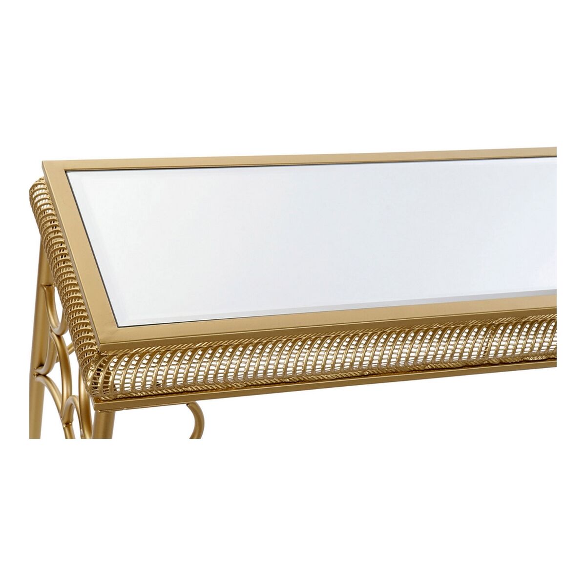 Console DKD Home Decor Mirror Metal MDF Wood (122 x 31 x 72 cm)