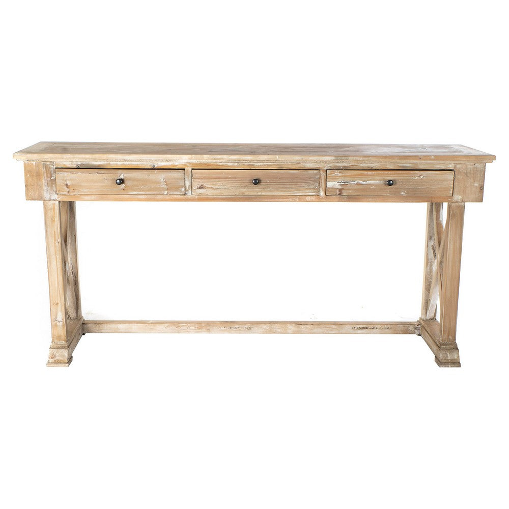 Console DKD Home Decor White Pinewood (184 x 48 x 86 cm)