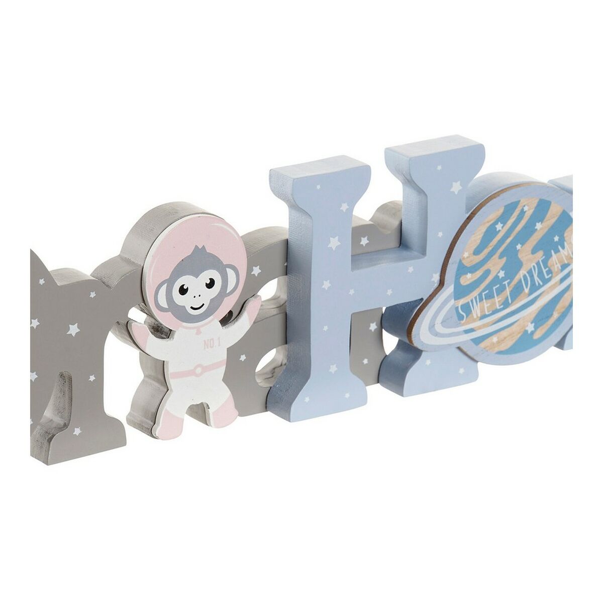 Decorative Figure DKD Home Decor Astro Monkey MDF Wood (2 pcs) (29.5 x 3 x 9 cm)