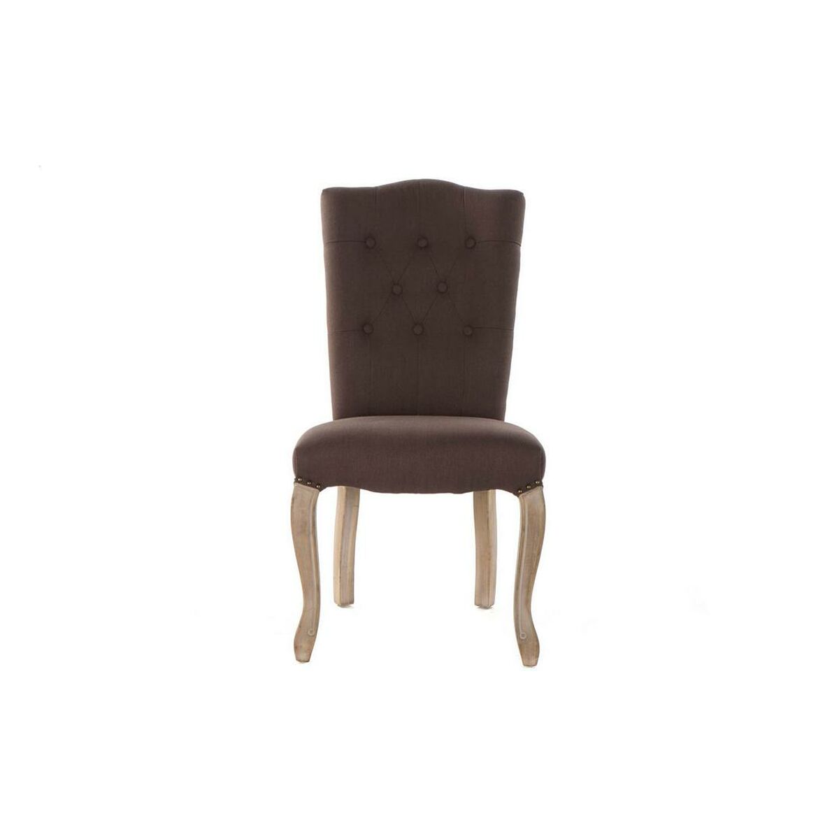 Chair DKD Home Decor Linen Rubber wood (52 x 49 x 101 cm)