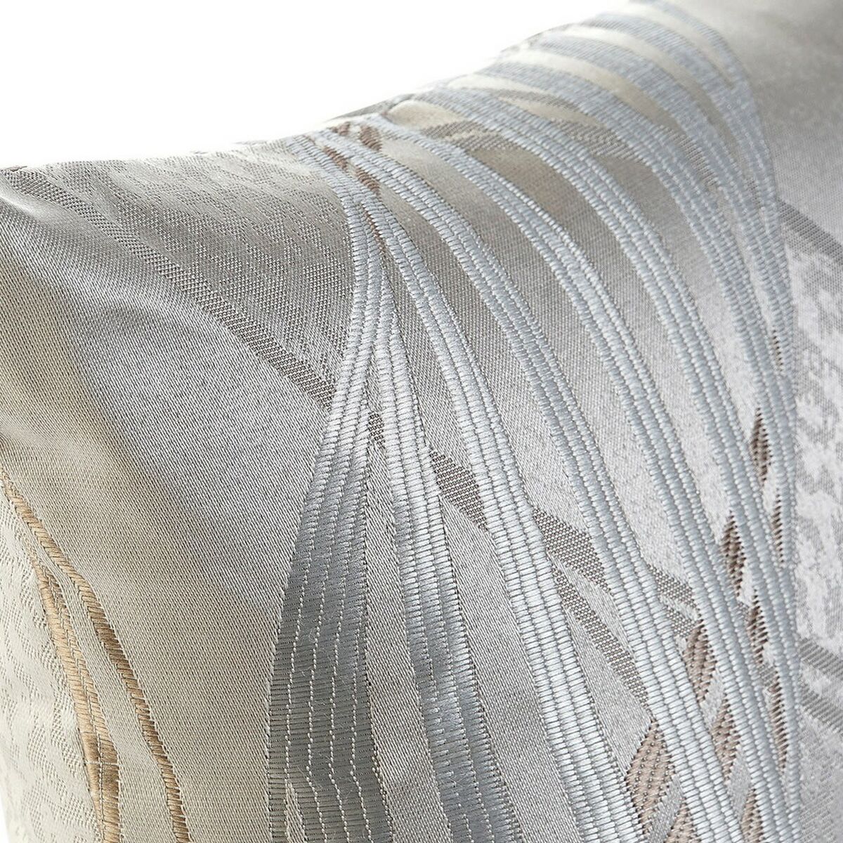 Cushion DKD Home Decor 8424001759385 Grey Polyester Aluminium Traditional