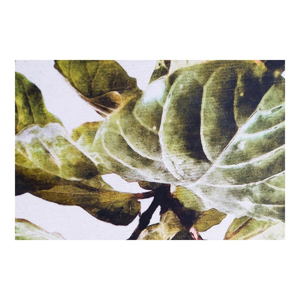 Painting DKD Home Decor Plants Leaf of a plant (50 x 2,5 x 70 cm) (2 Units)