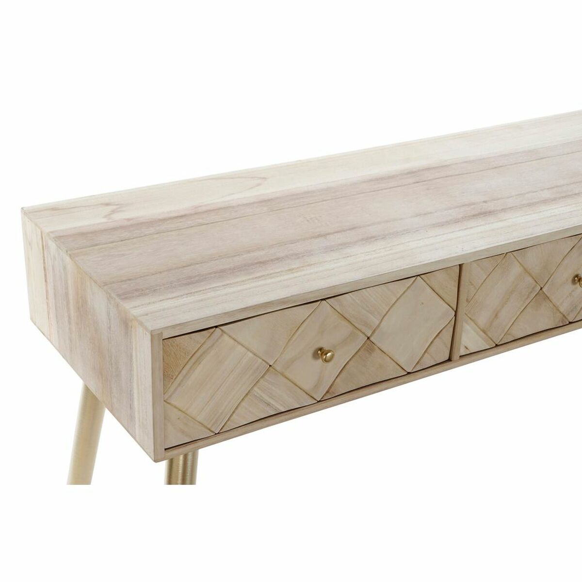 Console DKD Home Decor Metal Pinewood (132 x 41 x 78 cm)