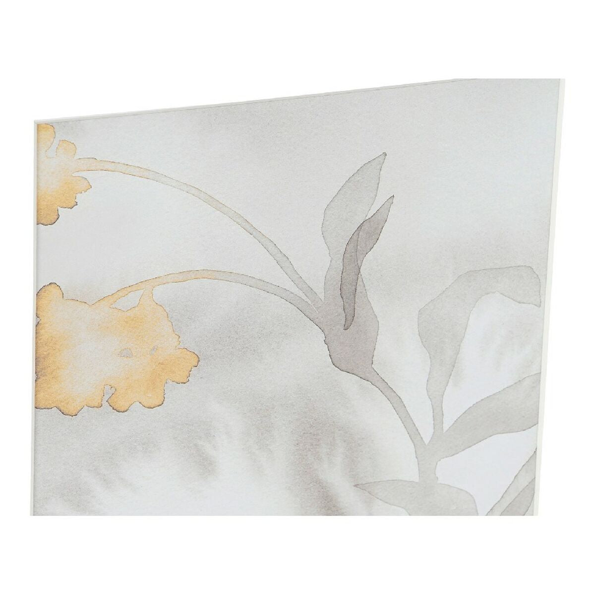 Painting DKD Home Decor S3013510 Drawed Leaf Traditional Leaf of a plant (33 x 3 x 38 cm) (2 Units)