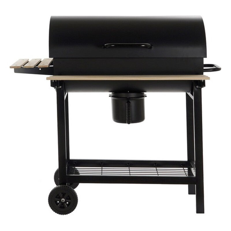 Coal Barbecue with Cover and Wheels DKD Home Decor Wood Steel