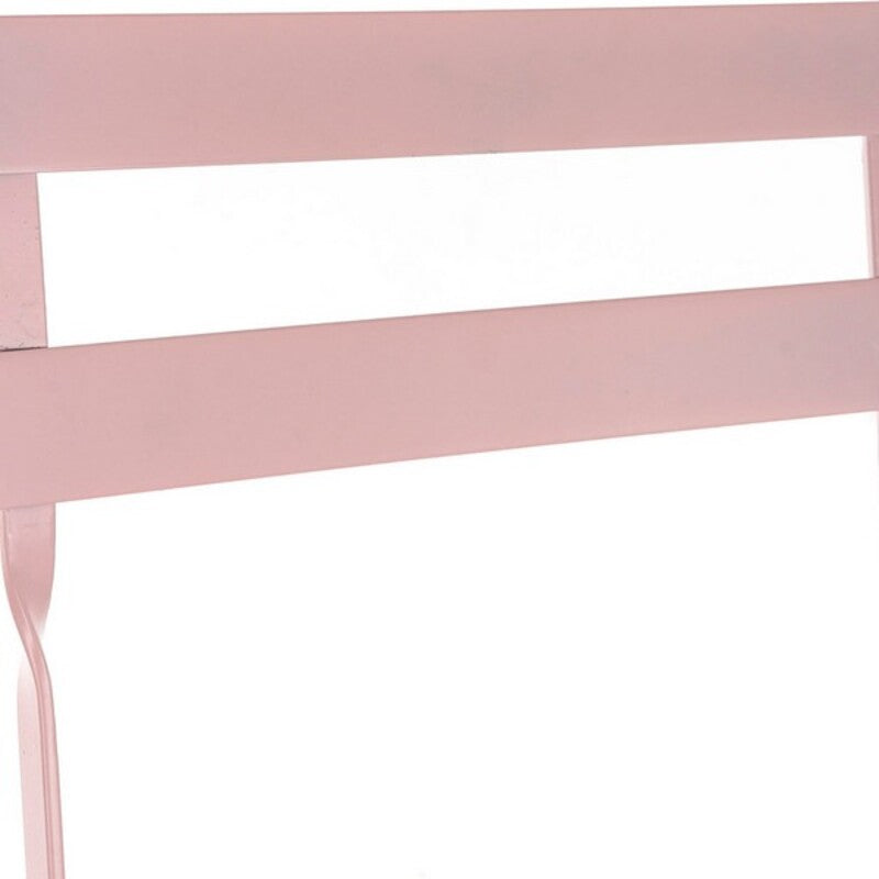 Table set with 2 chairs DKD Home Decor Pink Metal (3 pcs)