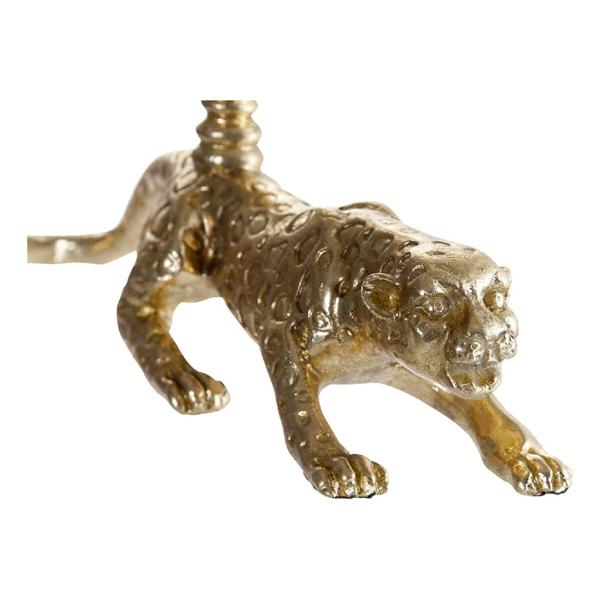 Candelabra DKD Home Decor Resin Leopard (29.5 x 7.5 x 11 cm)