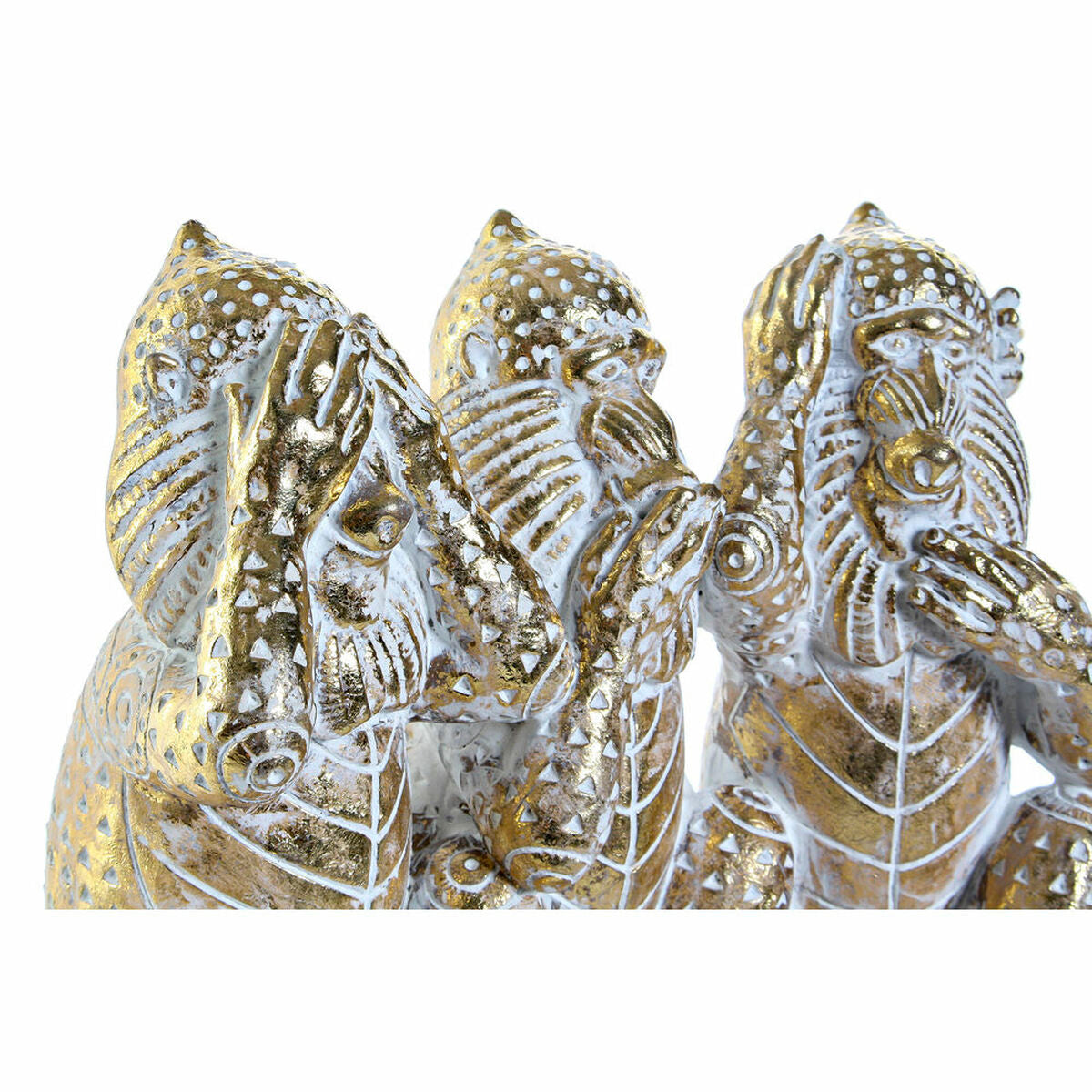 Decorative Figure DKD Home Decor ‎S3016868 Golden Resin Tropical (21 x 11 x 16,2 cm)