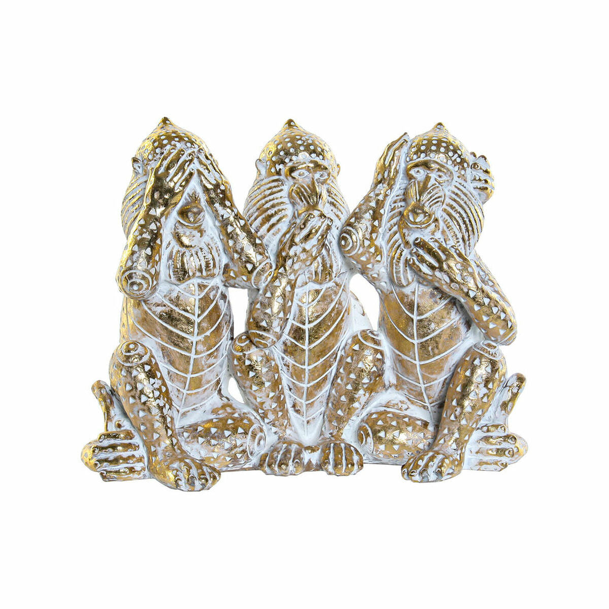 Decorative Figure DKD Home Decor ‎S3016868 Golden Resin Tropical (21 x 11 x 16,2 cm)