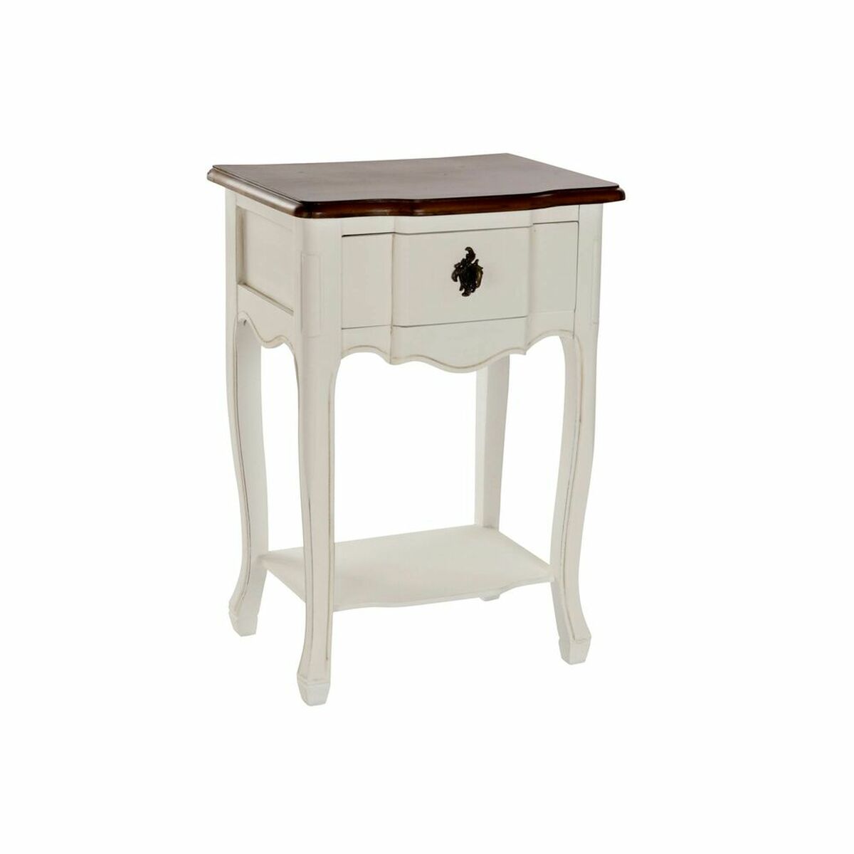 Small Side Table DKD Home Decor White Brown (47.5 x 36 x 68 cm)