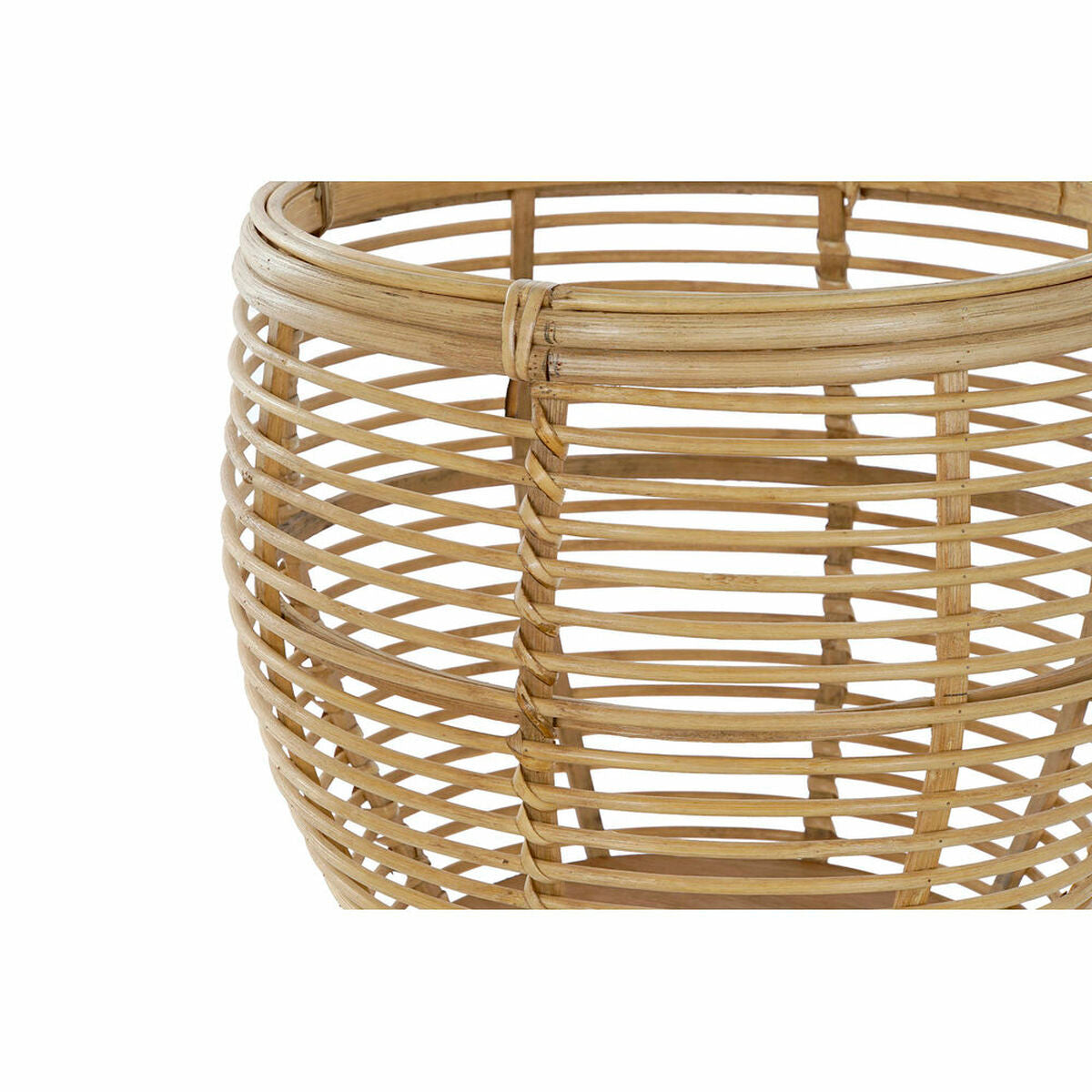 Planter DKD Home Decor Brown Rattan (32 x 32 x 70 cm)