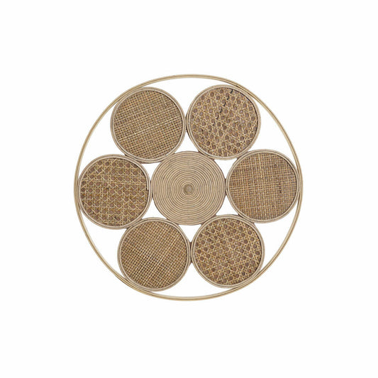 Wall Decoration DKD Home Decor Rattan (45.5 x 2 x 45.5 cm)