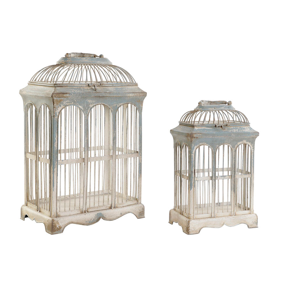 Cage DKD Home Decor Metal (2 pcs)