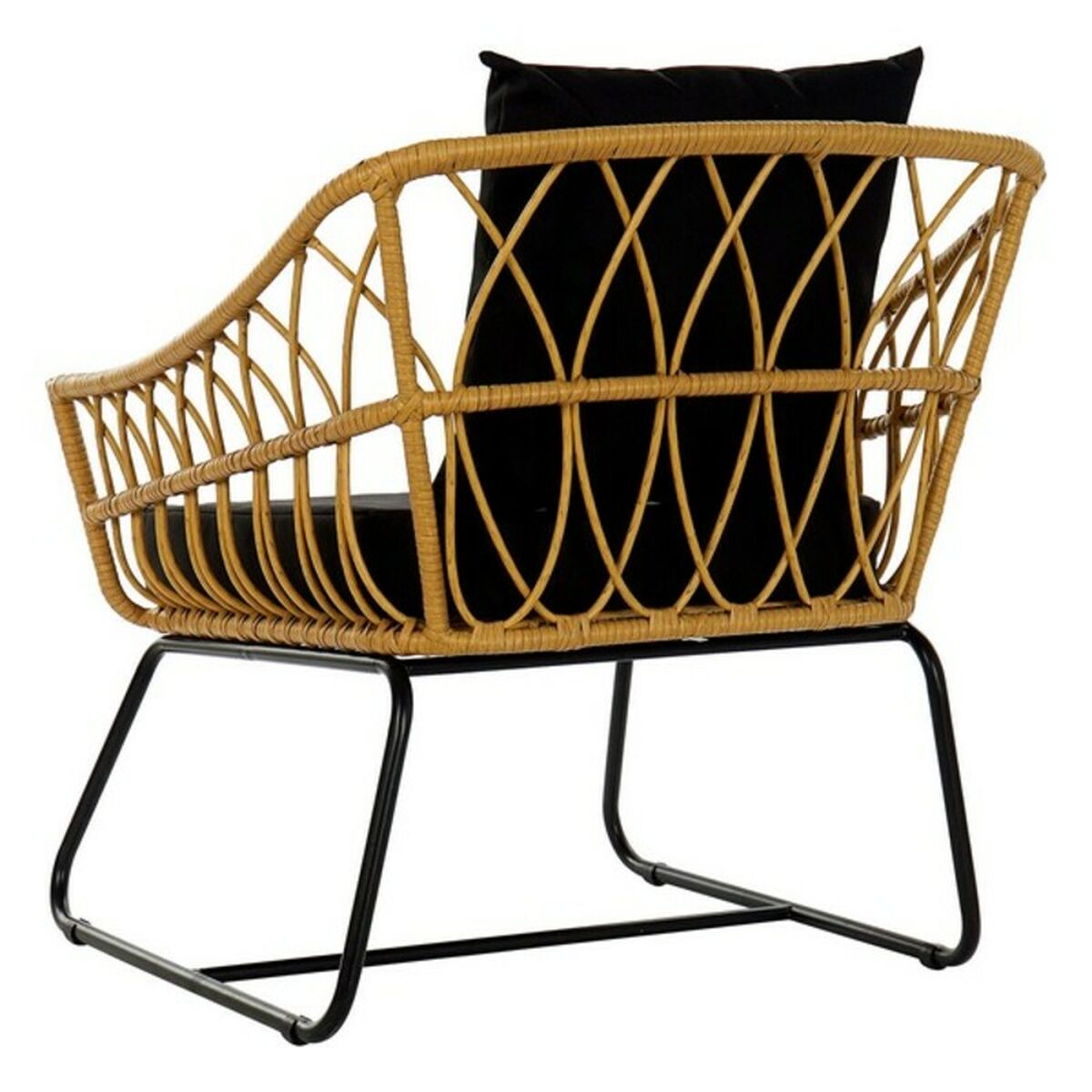 Garden chair DKD Home Decor Metal Rattan (76 x 58 x 80 cm)