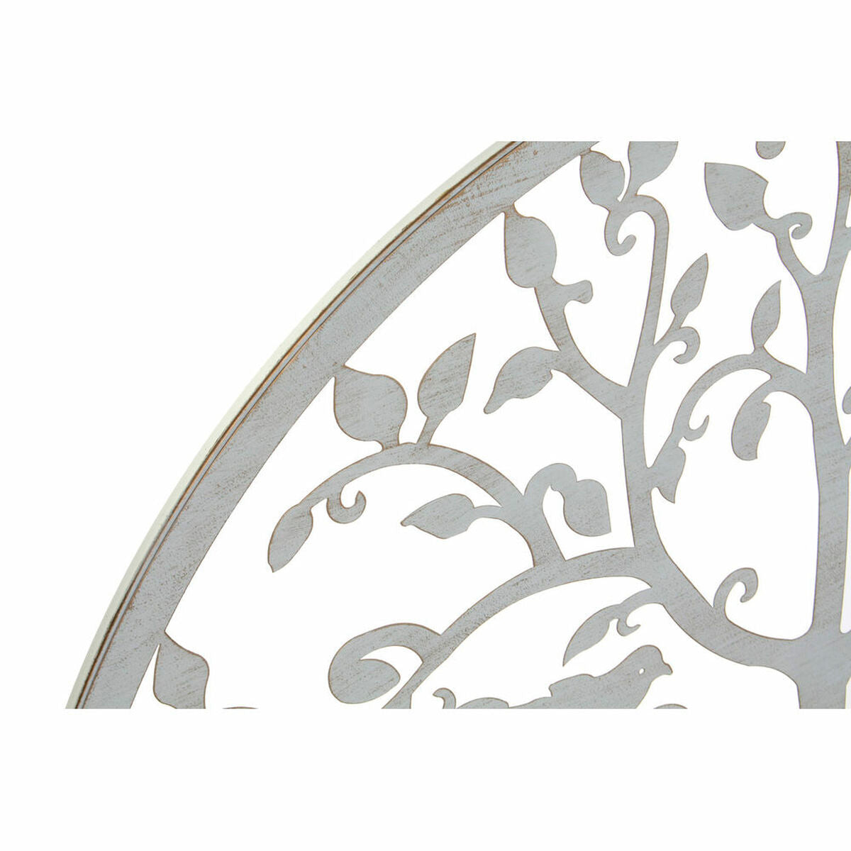 Wall Decoration DKD Home Decor White Metal Tree (2 pcs) (99 x 1 x 99 cm)