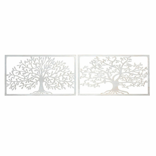 Wall Decoration DKD Home Decor Metal Tree (2 pcs) (84.5 x 1 x 49 cm)