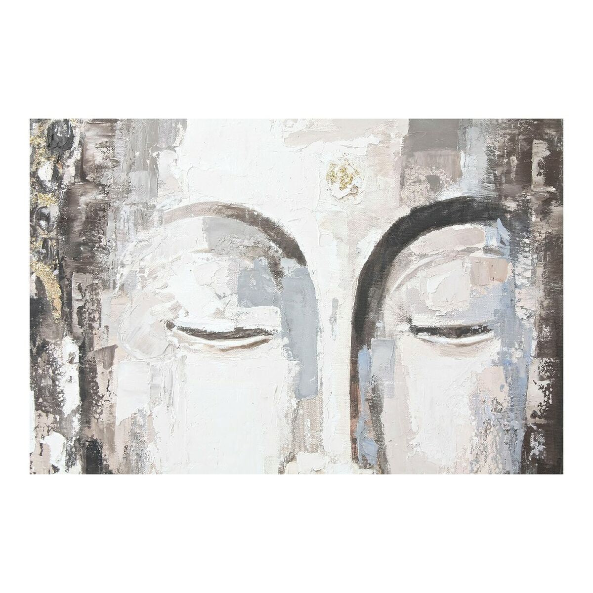 Painting DKD Home Decor Buda Buddha Oriental (100 x 3,8 x 100 cm) (2 Units)