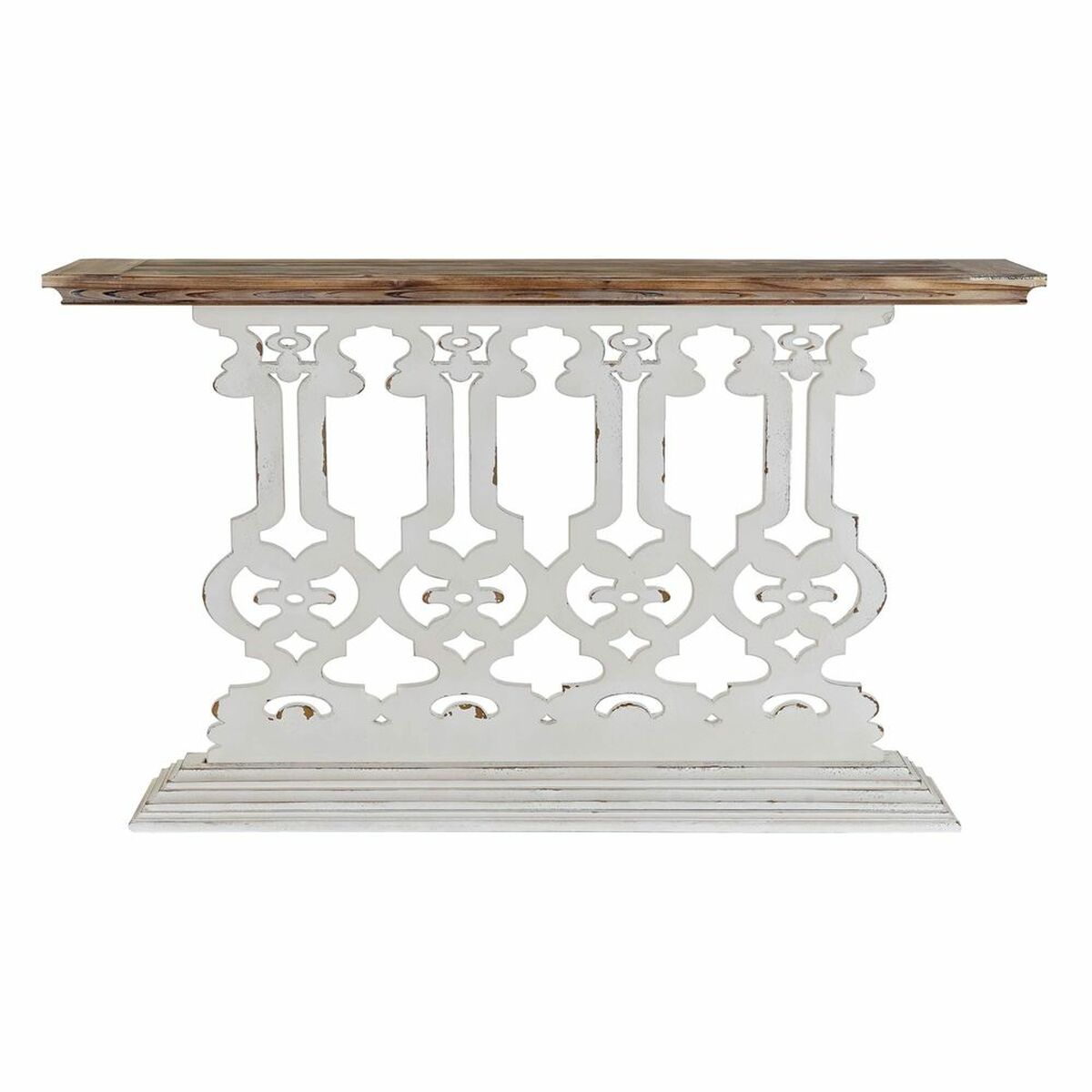 Console DKD Home Decor White Fir MDF Wood (142 x 30 x 83 cm)