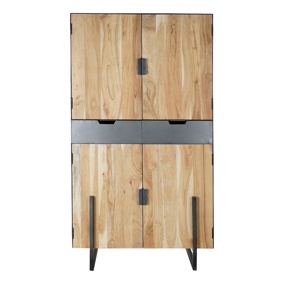 Cupboard DKD Home Decor Metal Acacia (100 x 45 x 185 cm)