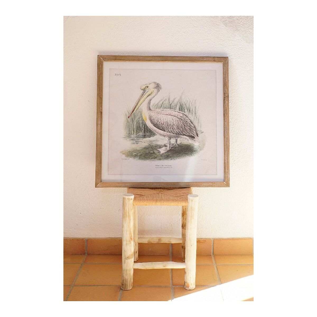 Painting DKD Home Decor Pelican Bird (2 Units) (60 x 2 x 60 cm)