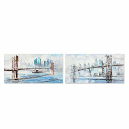 Painting DKD Home Decor New York (120 x 3 x 60 cm) (2 Units)