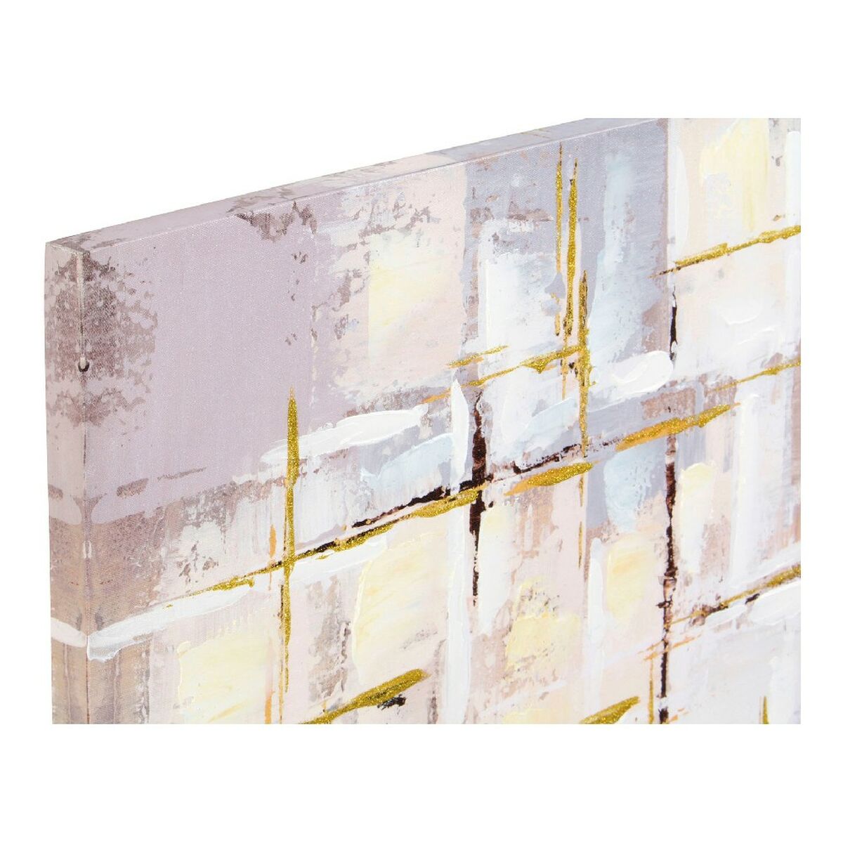 Painting DKD Home Decor Squares Canvas Abstract Modern (100 x 3 x 100 cm) (2 Units)