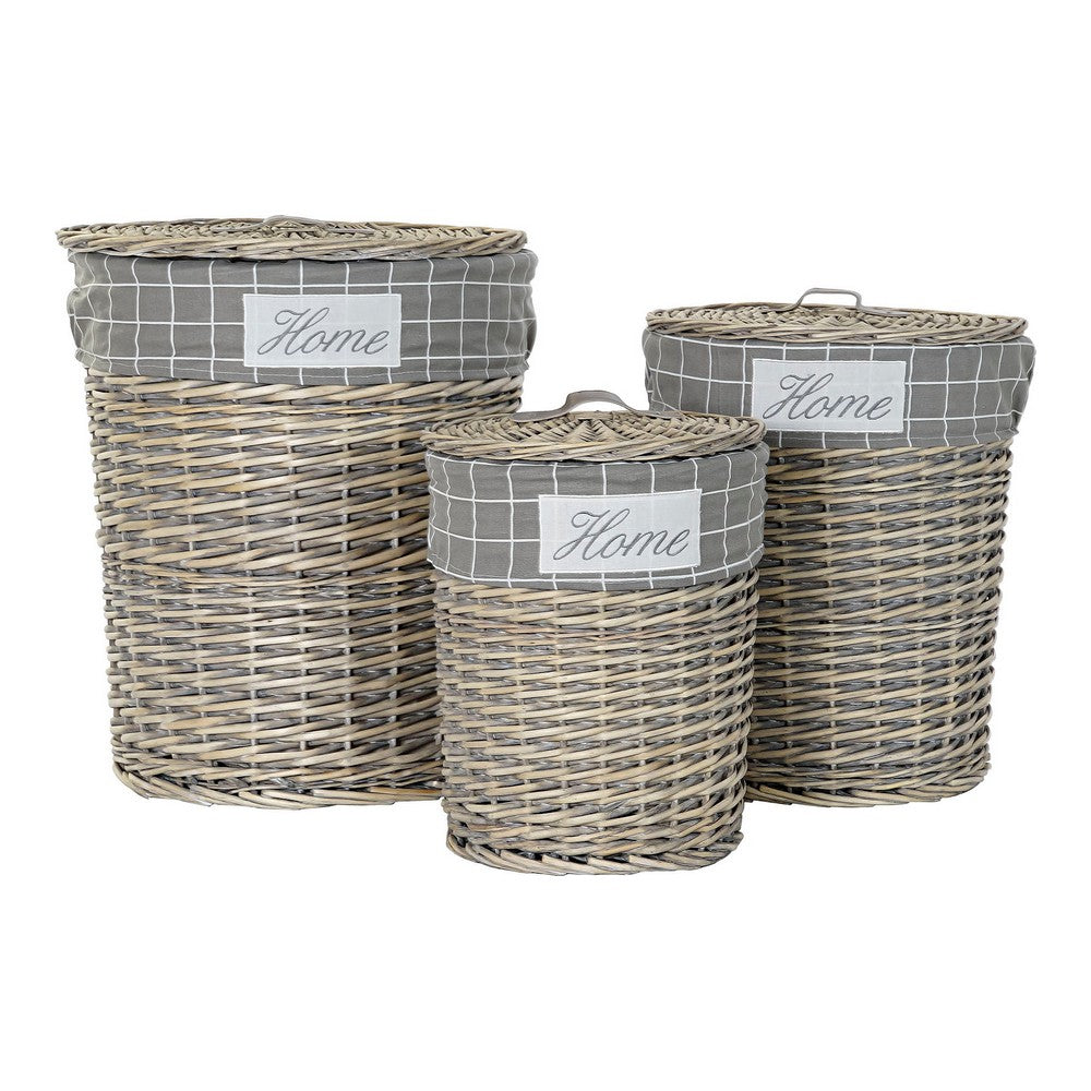 Laundry basket DKD Home Decor (3 pcs)