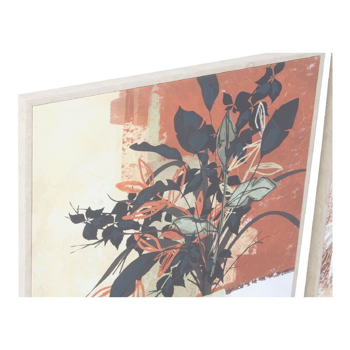 Painting DKD Home Decor S3013688 Canvas Plant (52 x 2,7 x 72 cm) (2 Units)